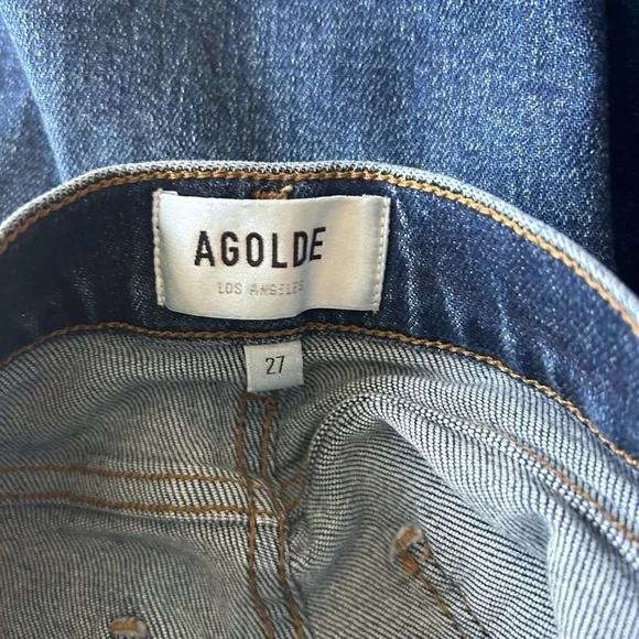 Agolde Sophie High Rise Skinny Denim Blue Jeans Size 27 - Picture 9 of 10